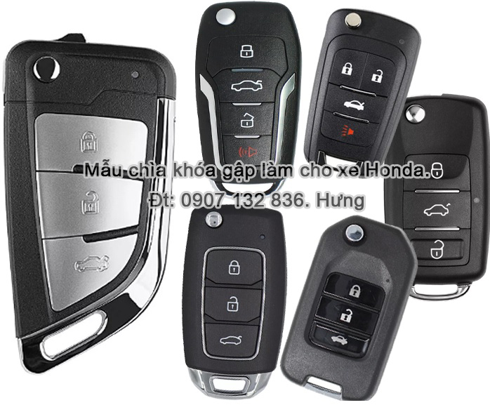 Làm Chìa Khóa Gập Hãng Xe HonDa Tại Sài Gòn