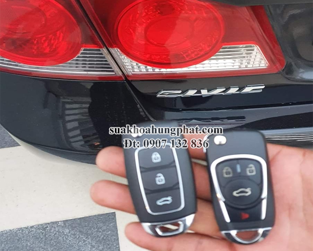 LÀM CHÌA KHÓA GẬP XE HONDA CIVIC